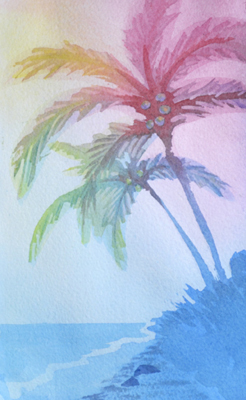 246x400 Palm Tree Painting
