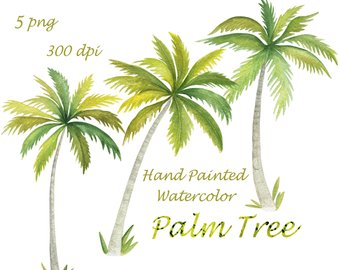 340x270 Watercolor Palm Tree Etsy