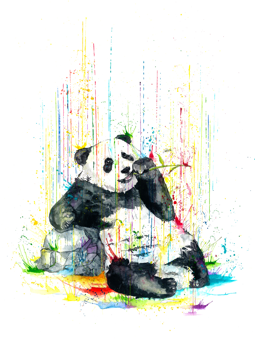 880x1173 Quiet Animals In Loud Watercolors Bored Panda