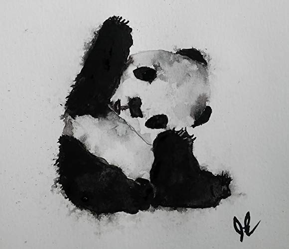 Panda Watercolor Painting at GetDrawings | Free download