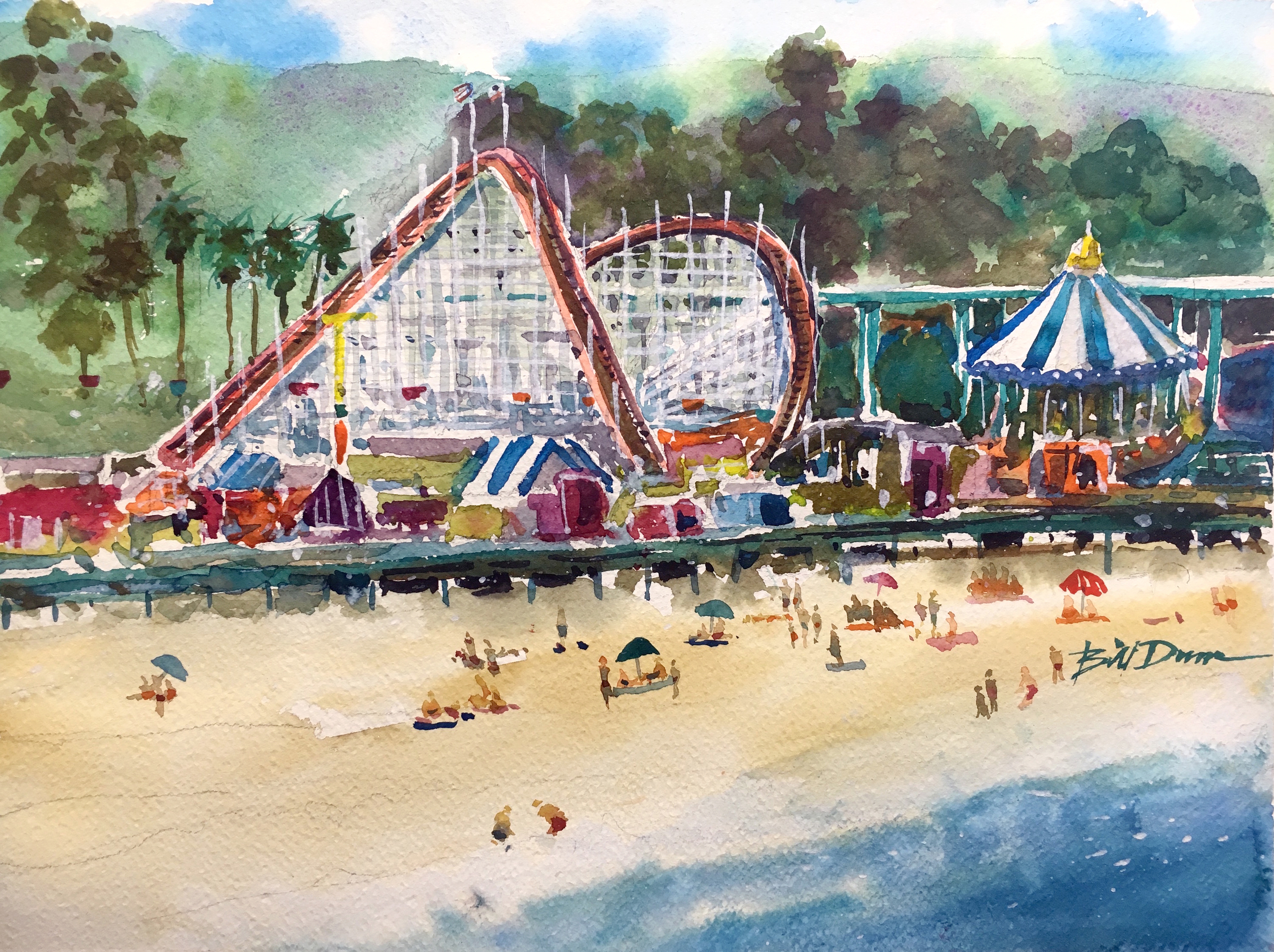 3000x2241 Pro Tips On How To Paint A Colorful Theme Park By The Beach