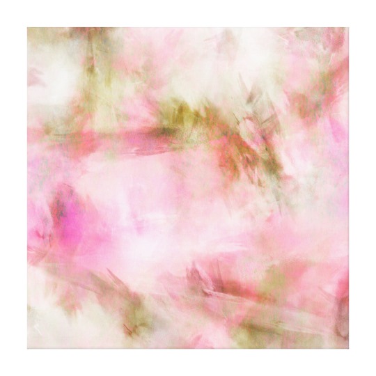 540x540 Light Pink Pastel Watercolor Background Canvas Print