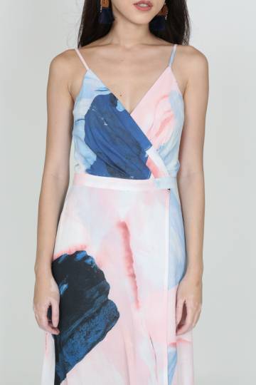 360x540 Crocus Wrapped Dress In Pastel Watercolor