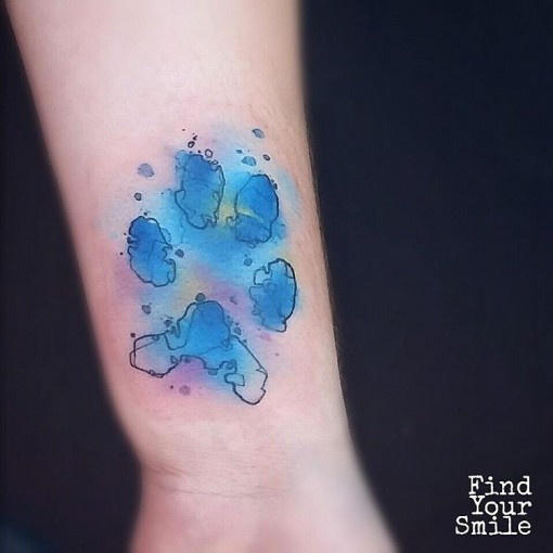 510x510 Paw Print Tattoo Best Tattoo Ideas Gallery