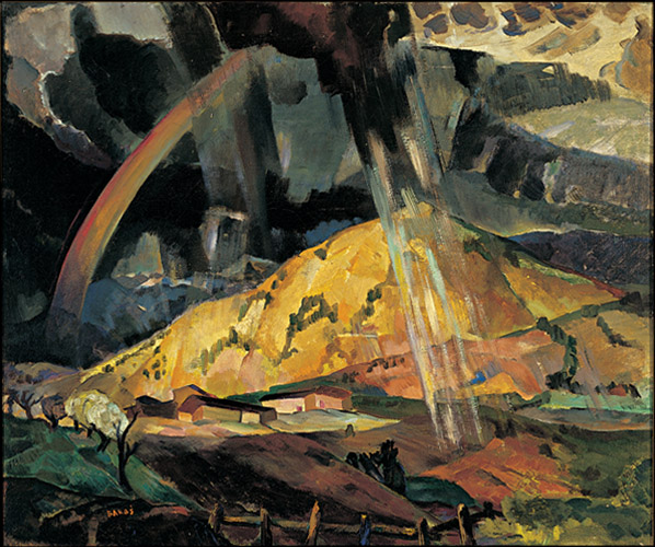 598x500 Painting Santa Fe