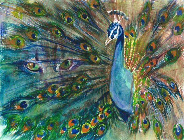 Peacock Watercolor