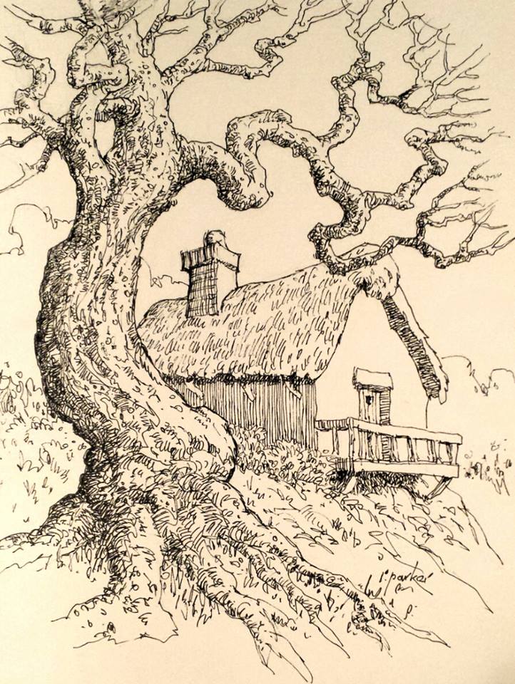 722x960 Ink Amp Watercolor And A New Gallery Ralph Parker, Artist