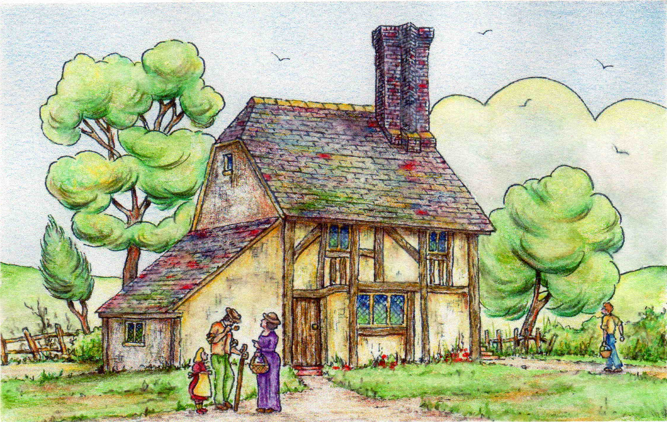 2263x1434 Pen And Ink Watercolor Paintings How To Use Watercolour Pencils On