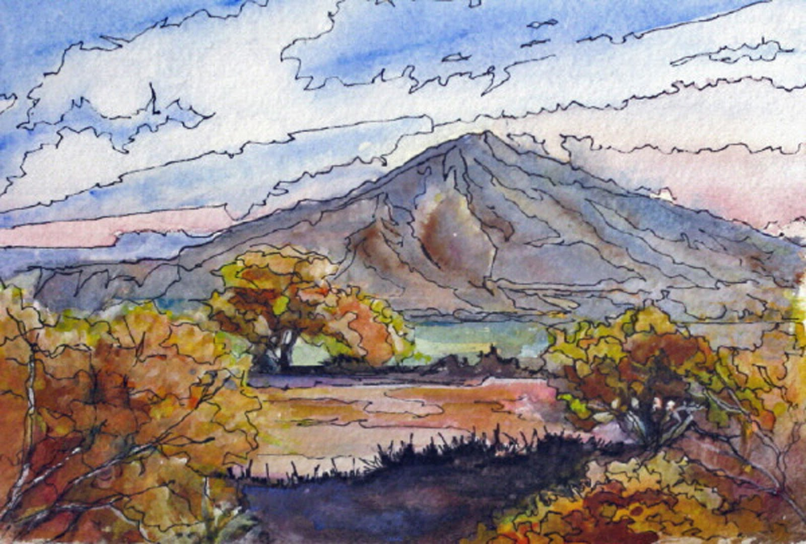 1600x1080 Ink And Watercolor Artists Pen And Ink Watercolor Paintings