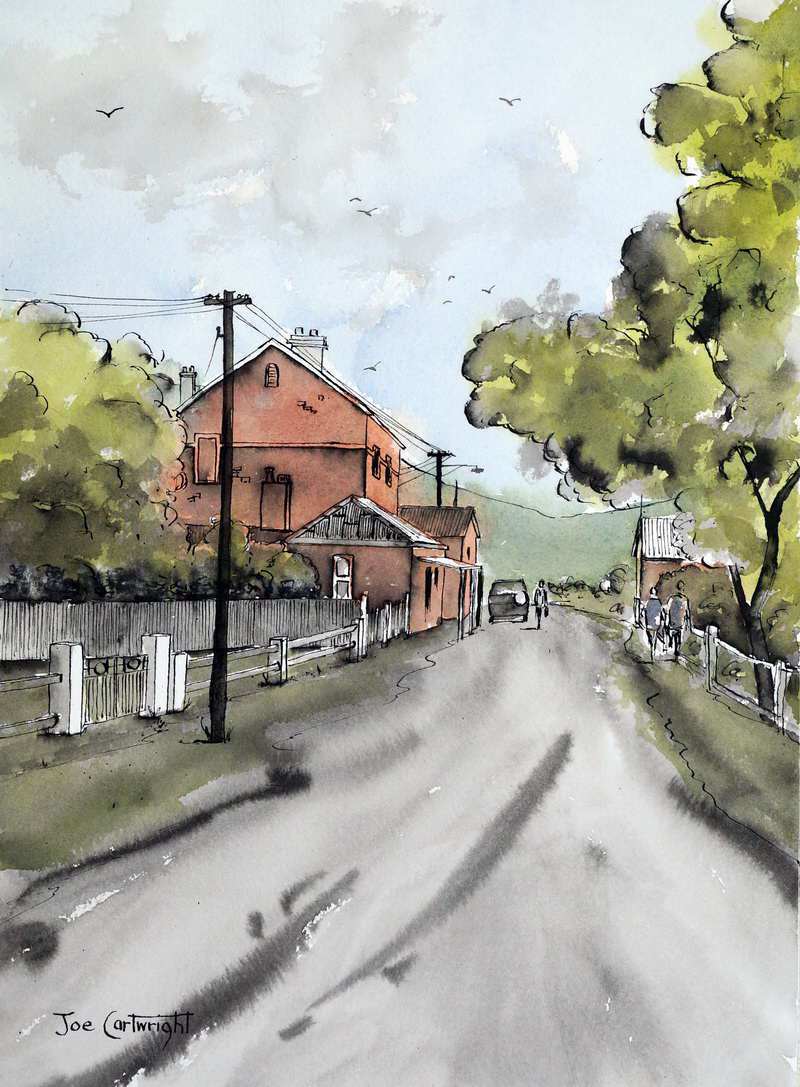 800x1087 Gallery Pen, Ink And Wash Paintings Of Joe Cartwright