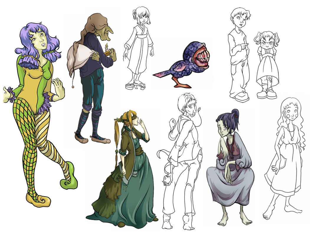 1051x800 Ink, Pen, Watercolors And Digital Art By Jaime Andrews