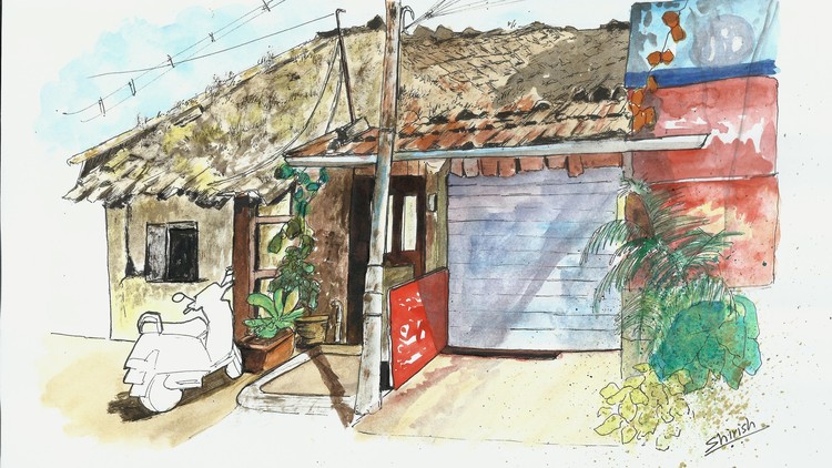 750x422 Sketch A Hut Using Pens, Inks And Watercolors Udemy