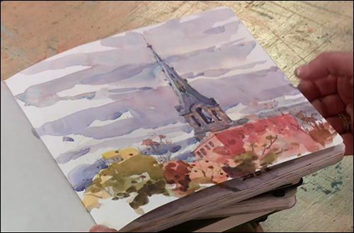 500x329 Sketching Landscapes In Pen, Ink Amp Watercolor A Craftsy Class Review