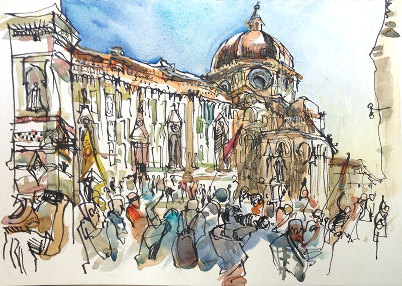 800x569 ~ Guest Doodlewash Travels With Watercolors