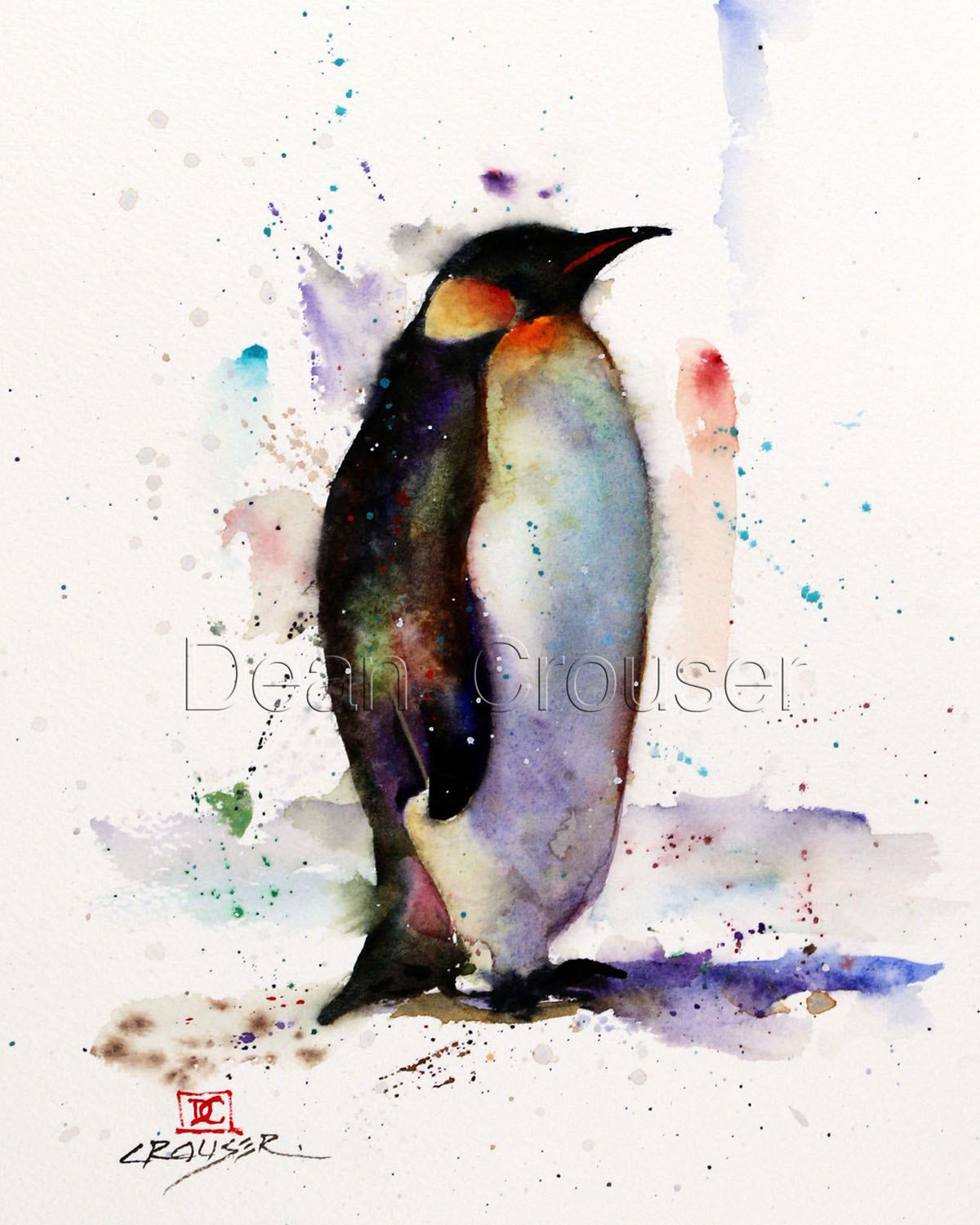 1200x1500 Penguin Watercolor Print By Dean Crouser In 2018 Tattoo Ideas