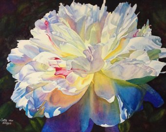 340x270 Peony Painting Etsy