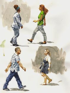 People Watercolor