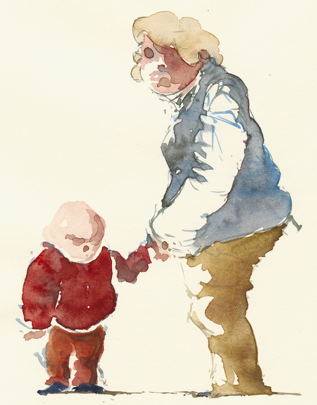 1096x1400 People In Watercolor Collection The Hiking Artist Project By