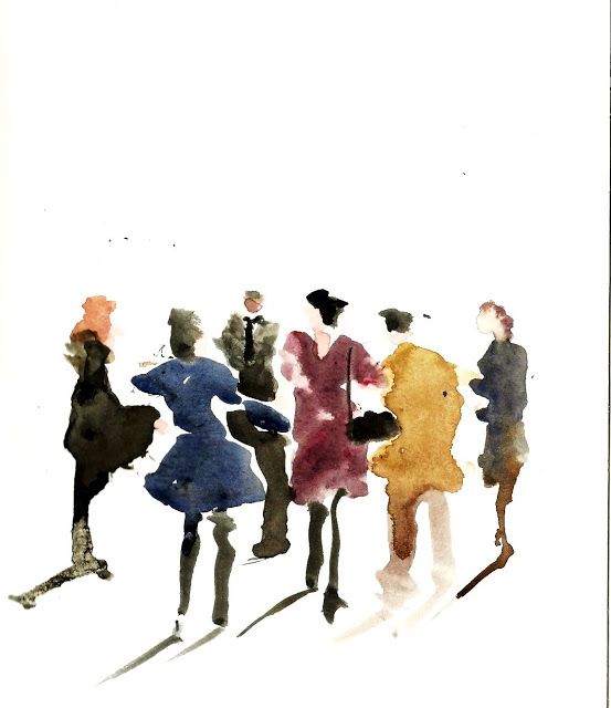 553x640 Photos Watercolor People Figures,