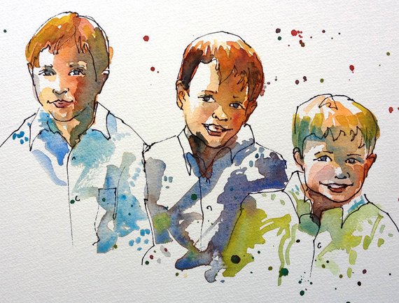 570x433 Pictures Watercolour Paintings Of People,