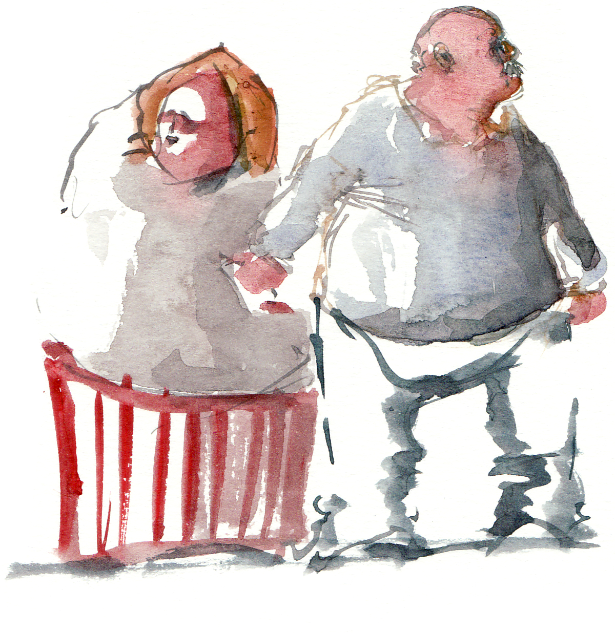 1200x1236 Watercolor People The Hiking Artist Project By Frits Ahlefeldt