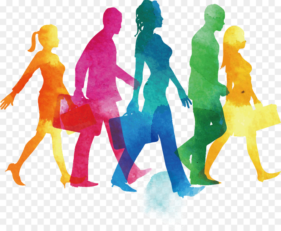 900x740 Watercolor Painting Silhouette Illustration