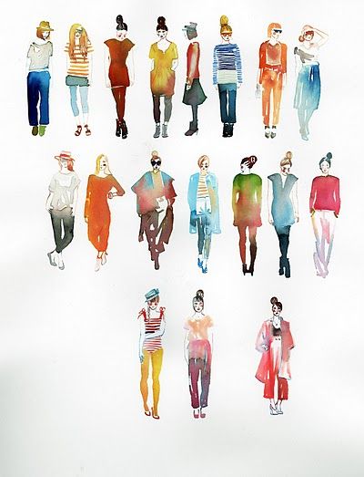 400x523 Watercolor Figures, My Teachers Have Always Said If You Can Paint