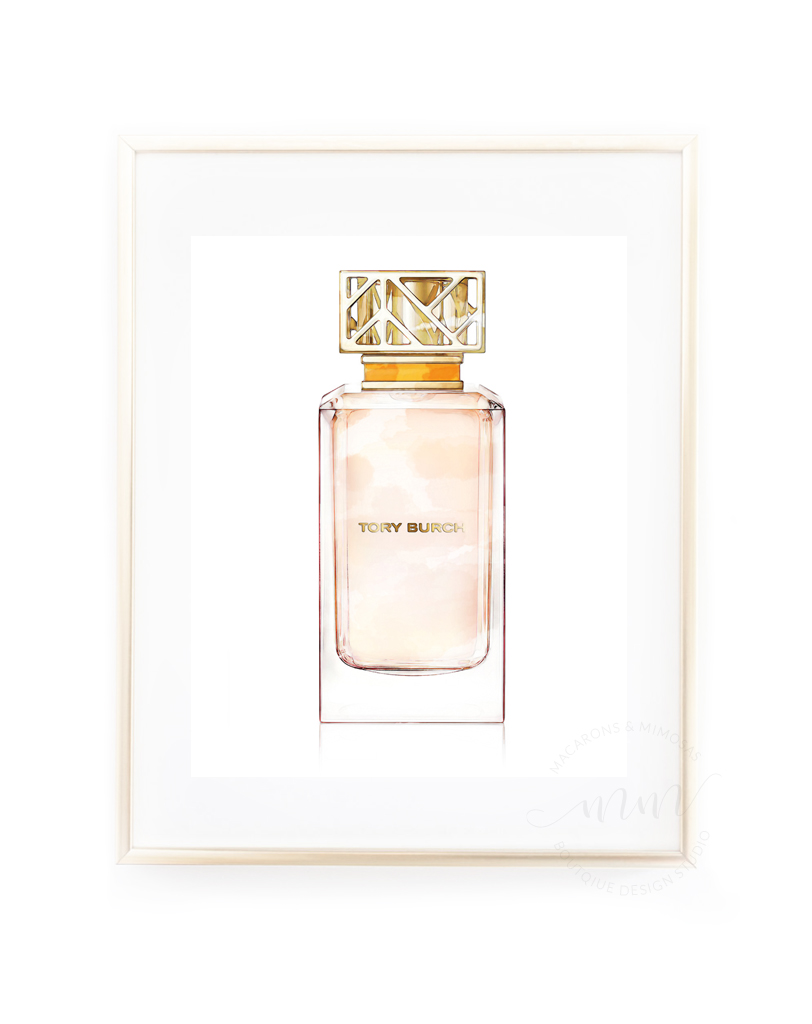 812x1024 Tory Perfume Bottle Watercolor