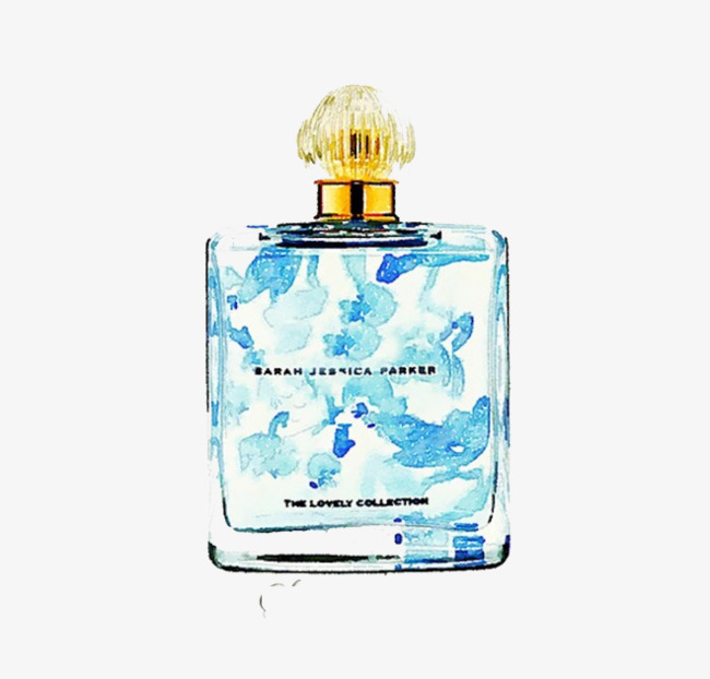 650x622 Watercolor Perfume Bottle, Watercolor Clipart, Bottle Clipart