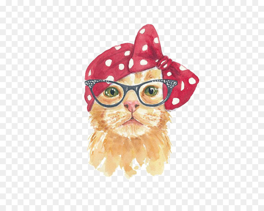 900x720 Persian Cat Kitten Watercolor Painting Tabby Cat