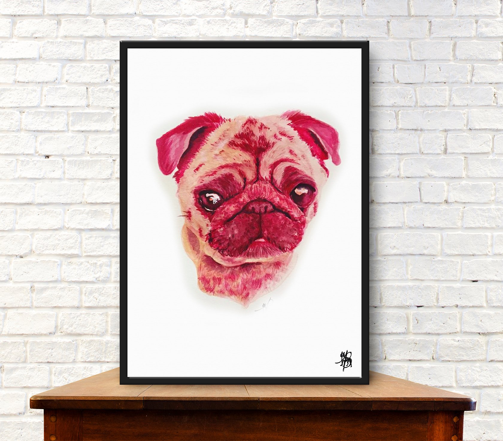 1680x1471 Watercolor Pet Portrait Avri Michelle