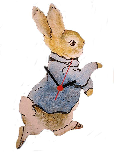 455x606 Peter Rabbit Wall Clock Amazon.co.uk Kitchen Amp Home