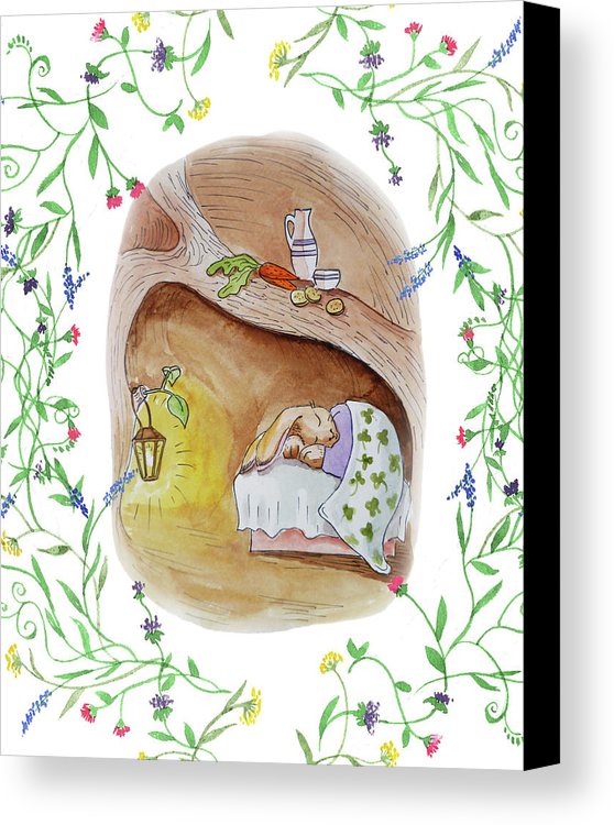 558x750 Peter Rabbit Watercolor Illustration Iii Canvas Print Canvas Art