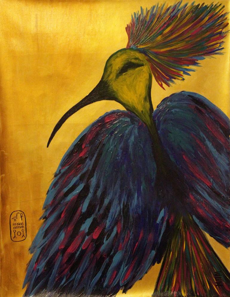 770x994 Flying Phoenix Painting By Elena Milyaeva Saatchi Art