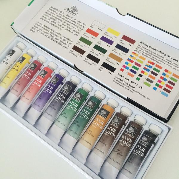 600x600 Phoenix Watercolor Set The Craft Central