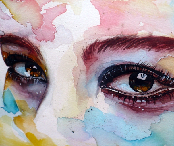 606x510 Watercolor Eye Study By Jane Beata