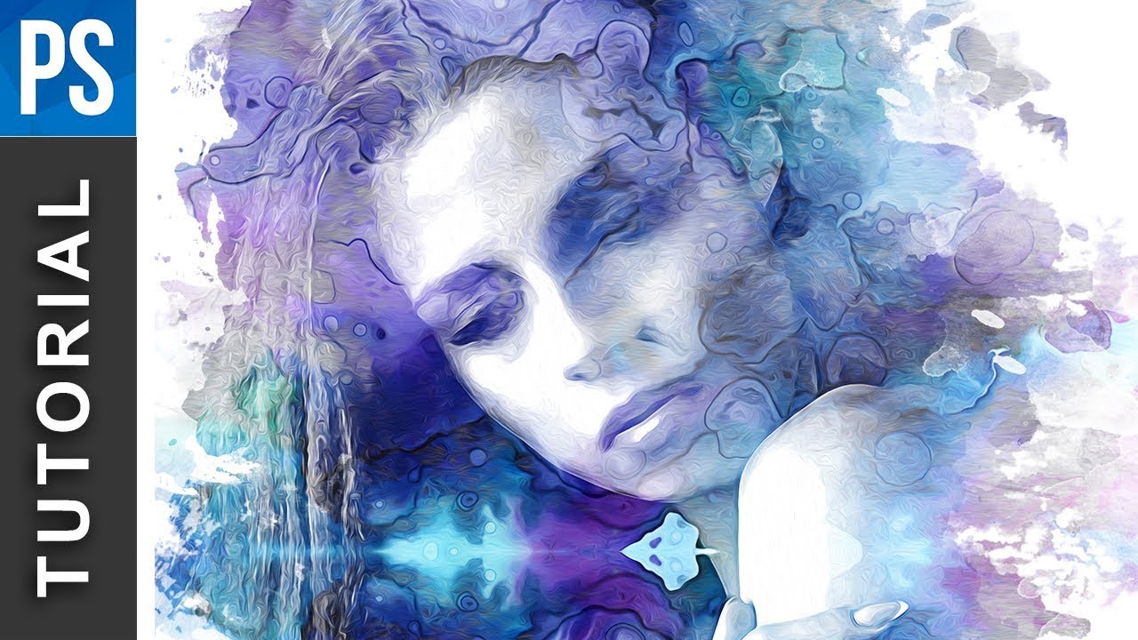 1280x720 Beautiful Watercolor Portrait Effect