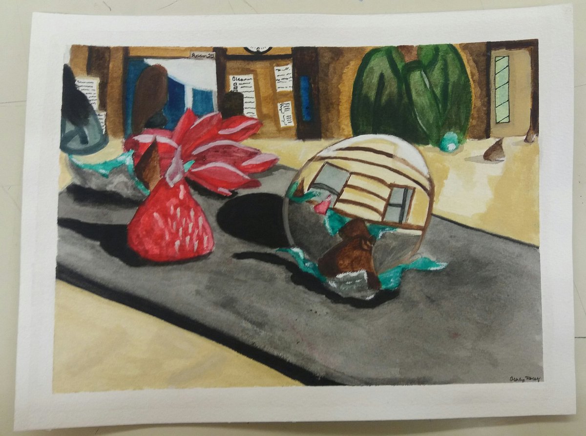 1200x893 Ms. Flanagan On Twitter Painting Studio Watercolor Still Life