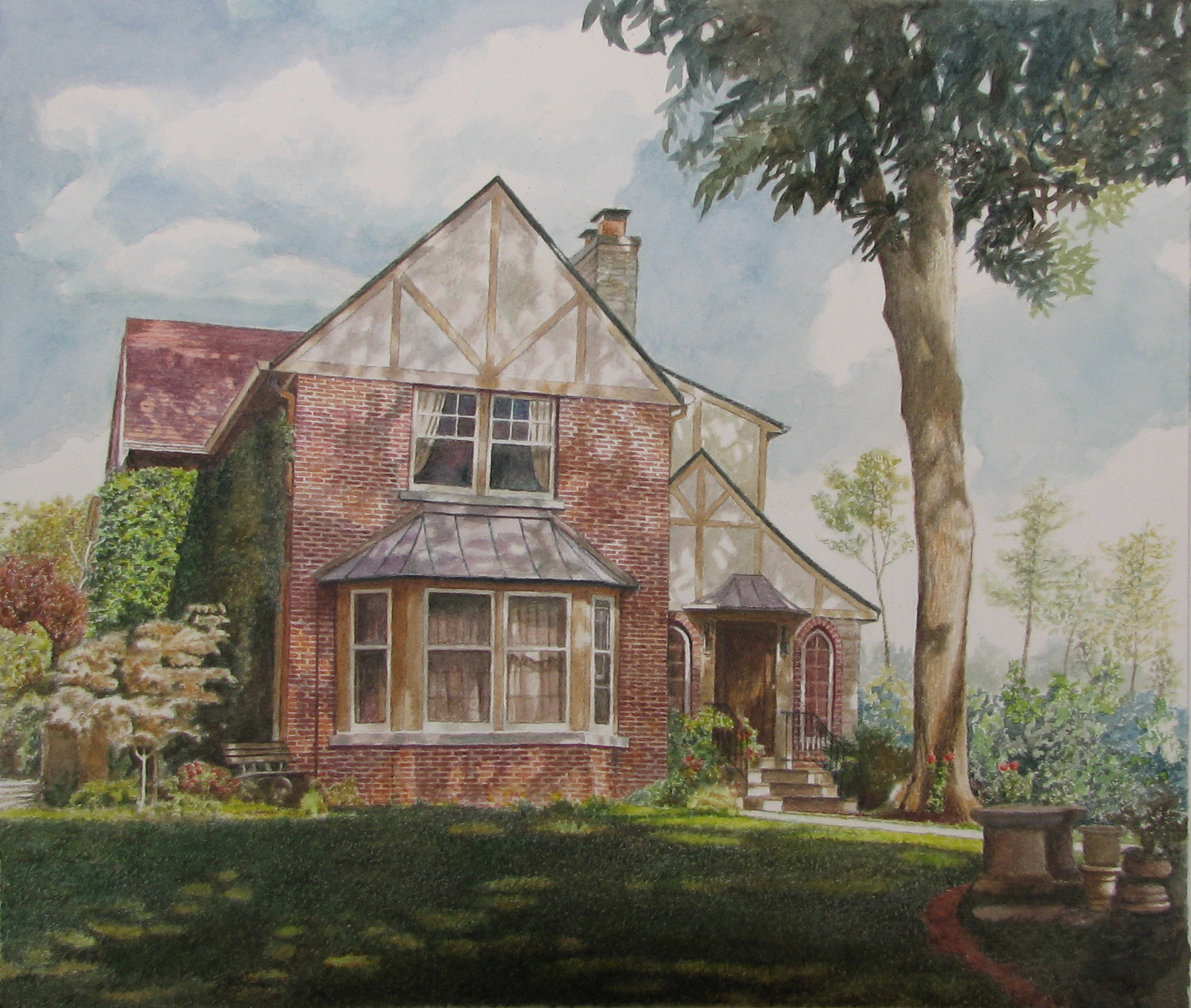 1796x1520 Photorealistic Architectural Watercolor Paintings By Cape Coral Fl