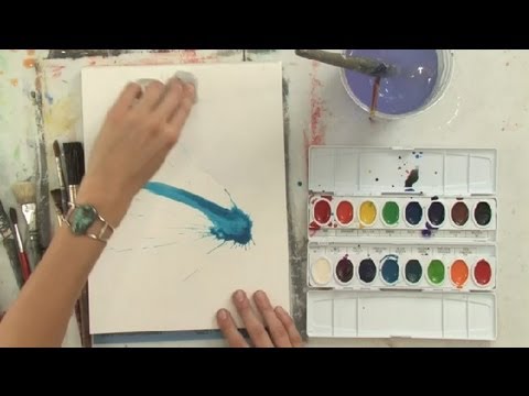 480x360 How To Make Do Amp Mend Watercolor Splatter Watercolor Painting