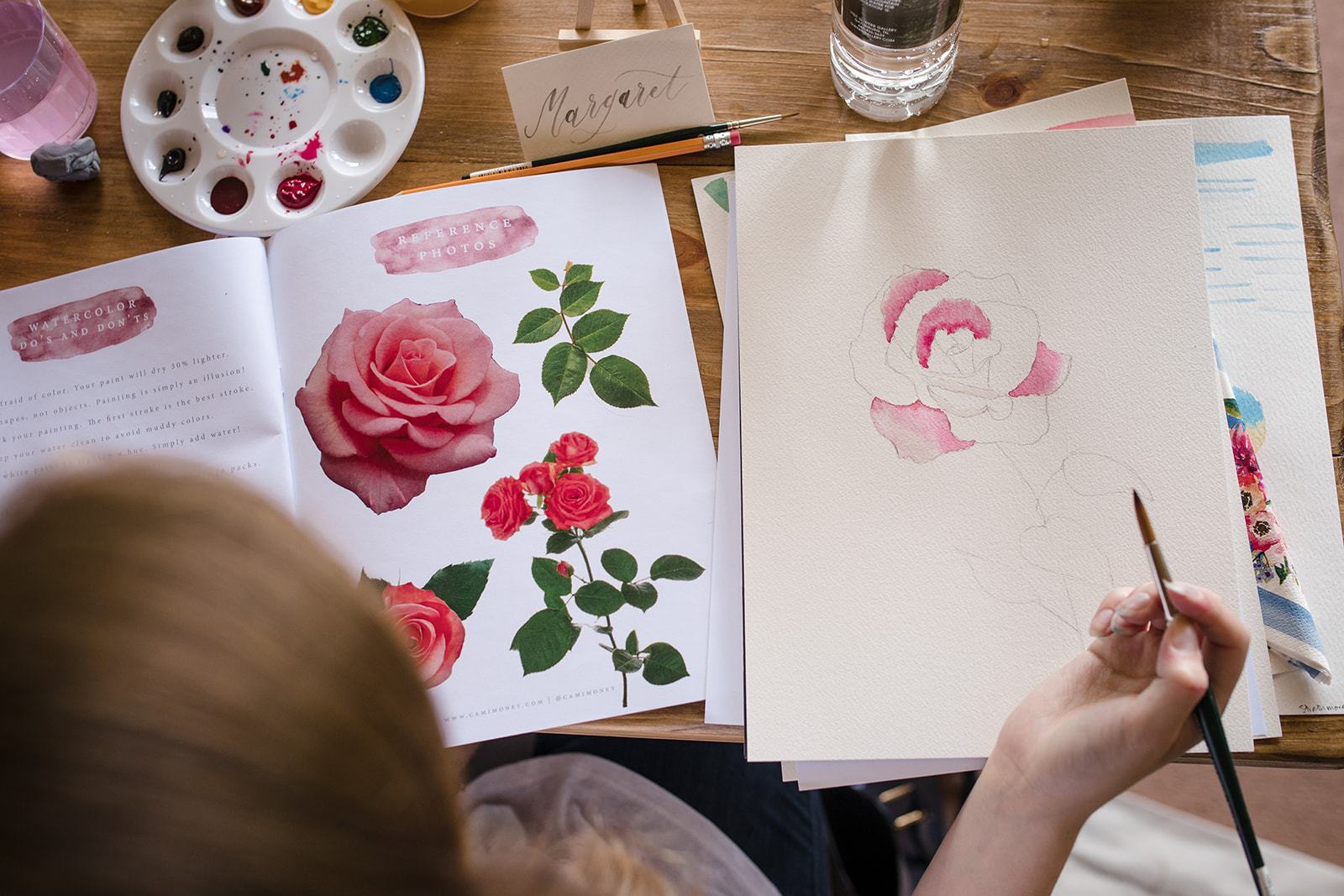 1600x1067 Intro To Watercolor Florals Booklet