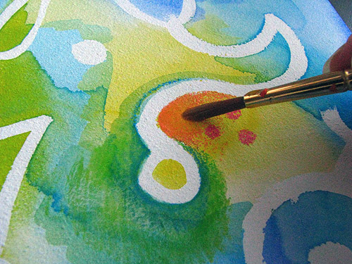 500x375 Watercolor Pencil Art Lesson Colorful Whimsical Abstract Art