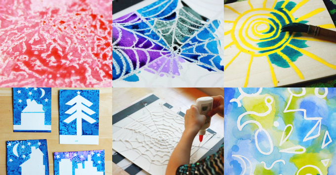 680x356 6 Amazing Watercolor Resist Techniques To Try With Kids