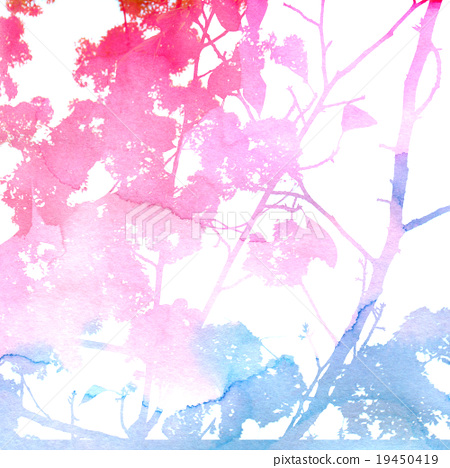 450x468 Purple, Pink, Blue Floral Watercolor Background