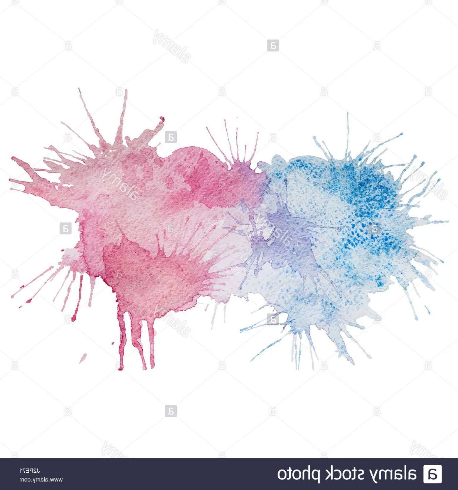 1560x1668 Stock Photo Vector Pink And Blue Watercolor Splash Stain Shopatcloth