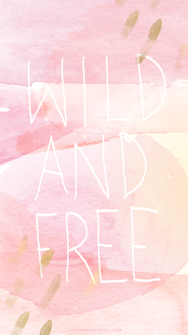 640x1136 Free Pink And Gold Watercolor Iphone Wallpapers