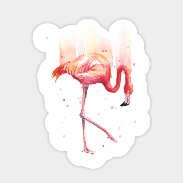 630x630 Flamingo Watercolor