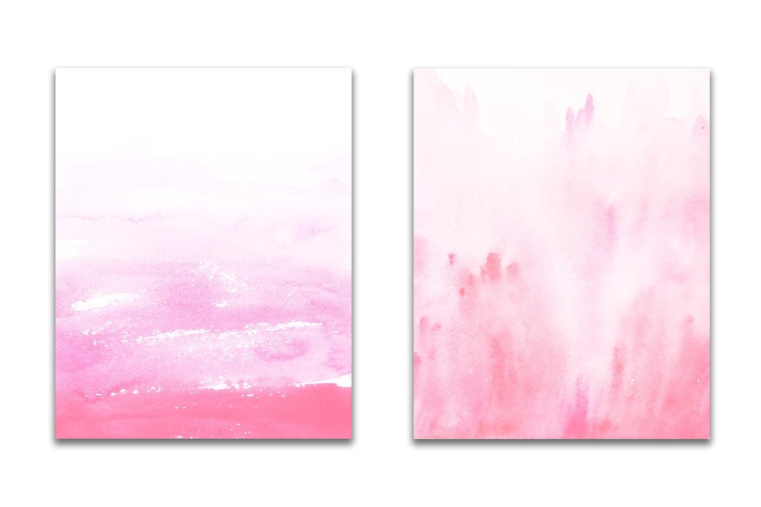 1095x729 Pink Ombre Watercolor By Graphicassets