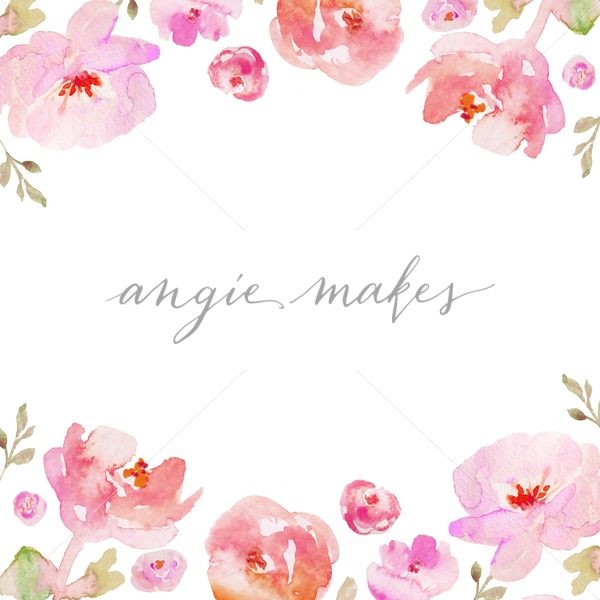 600x600 A Pretty Hand Painted Watercolor Flower Frame Background