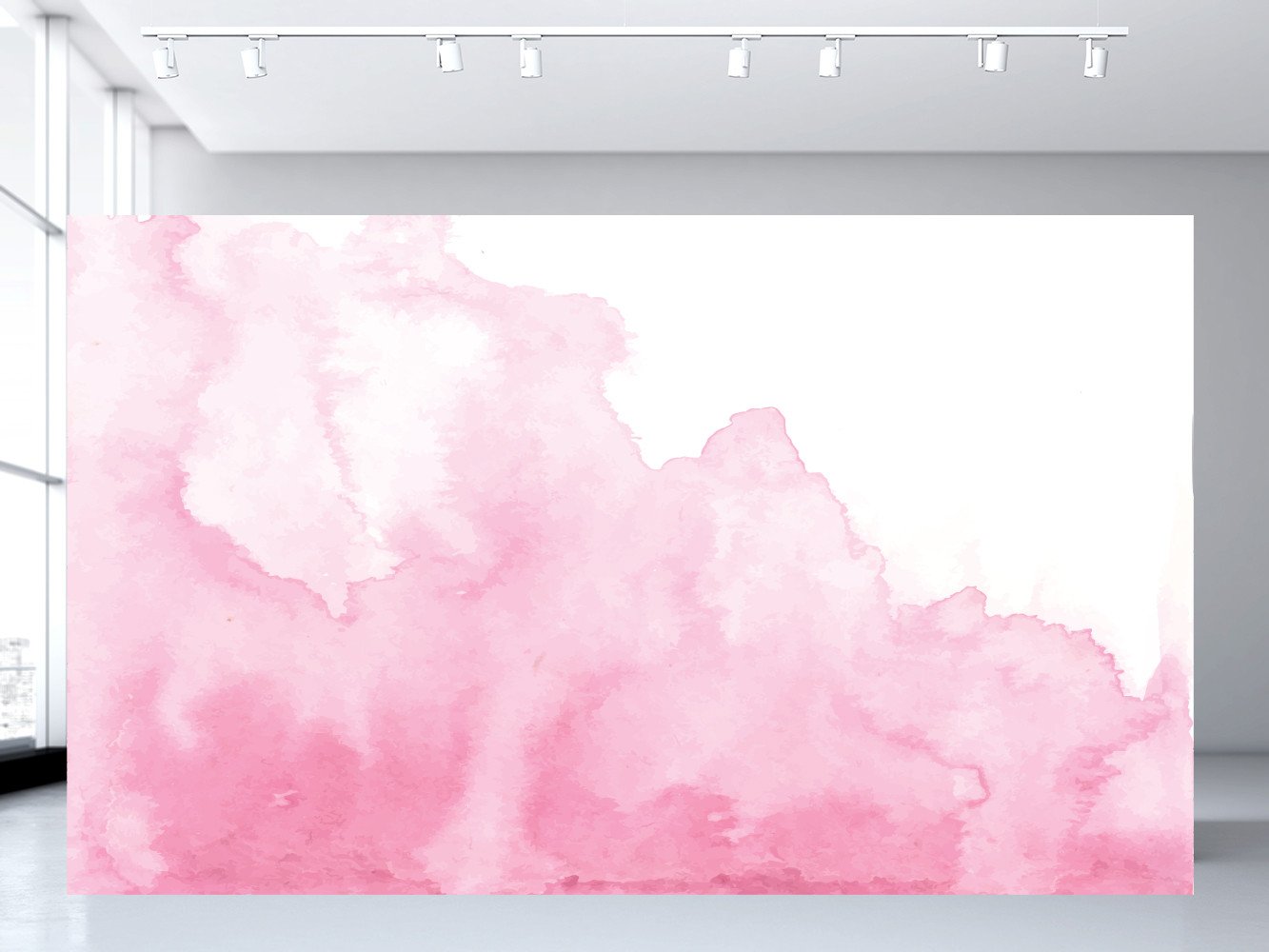1333x1000 Pink Spill Watercolor Wall Mural
